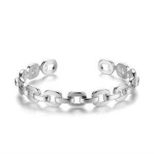 NEW SAHIRA JEWELRY DESIGN women's kaye link bracelet in silver